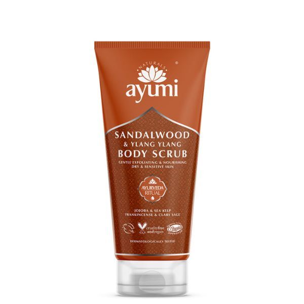 Ayumi Naturals Ylang Ylang & Sandalwood kūno šveitiklis 200ml