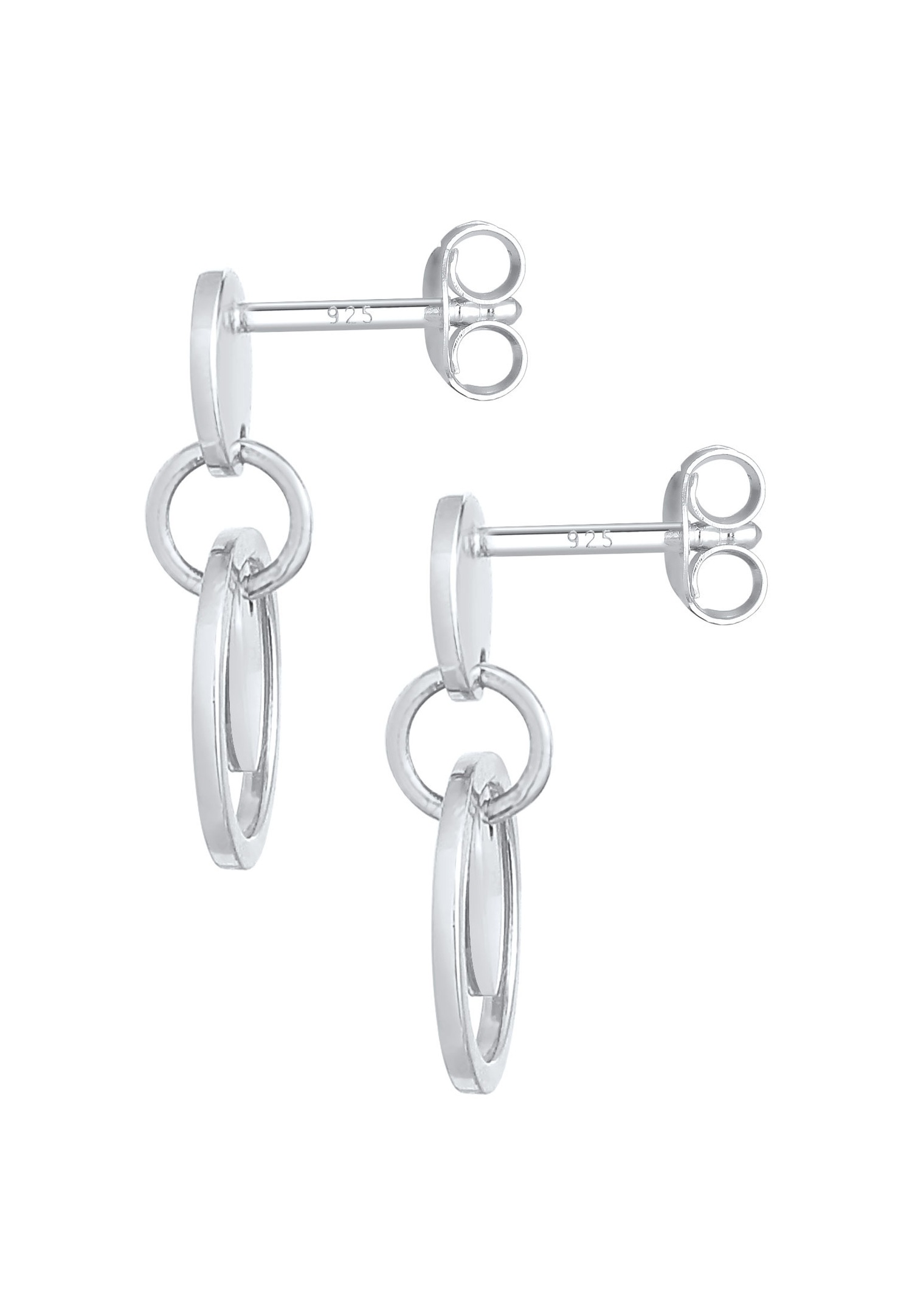 Elli Femmes Cercle Geo Trend Boho Look en argent sterling 925