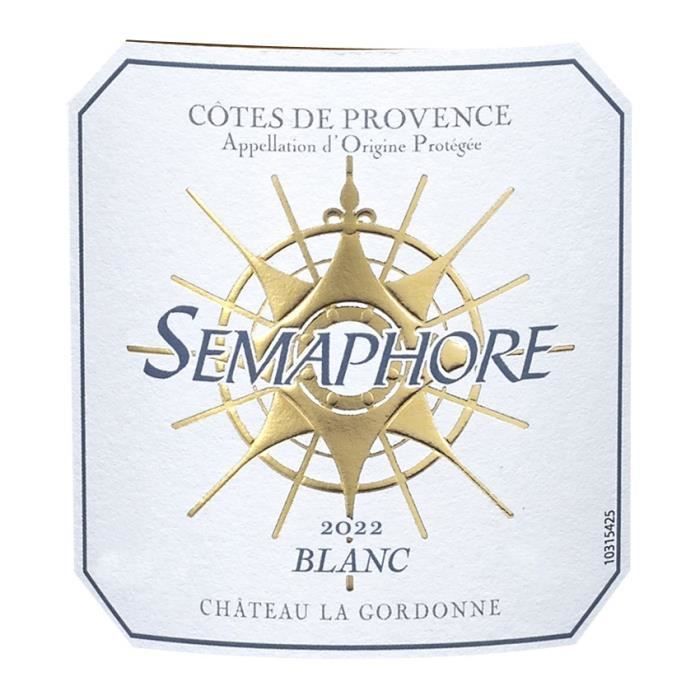 Château La Gordonne Sémaphore 2022 Côtes de Provence - Vino blanco de Provenza - Ecológico