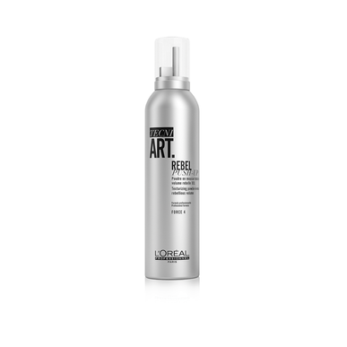 L'Oréal Professionnel Tecni Art Rebel Push-Up Mousse Force 4 Medium Hold Texturizing Powder Mousse 250 ml