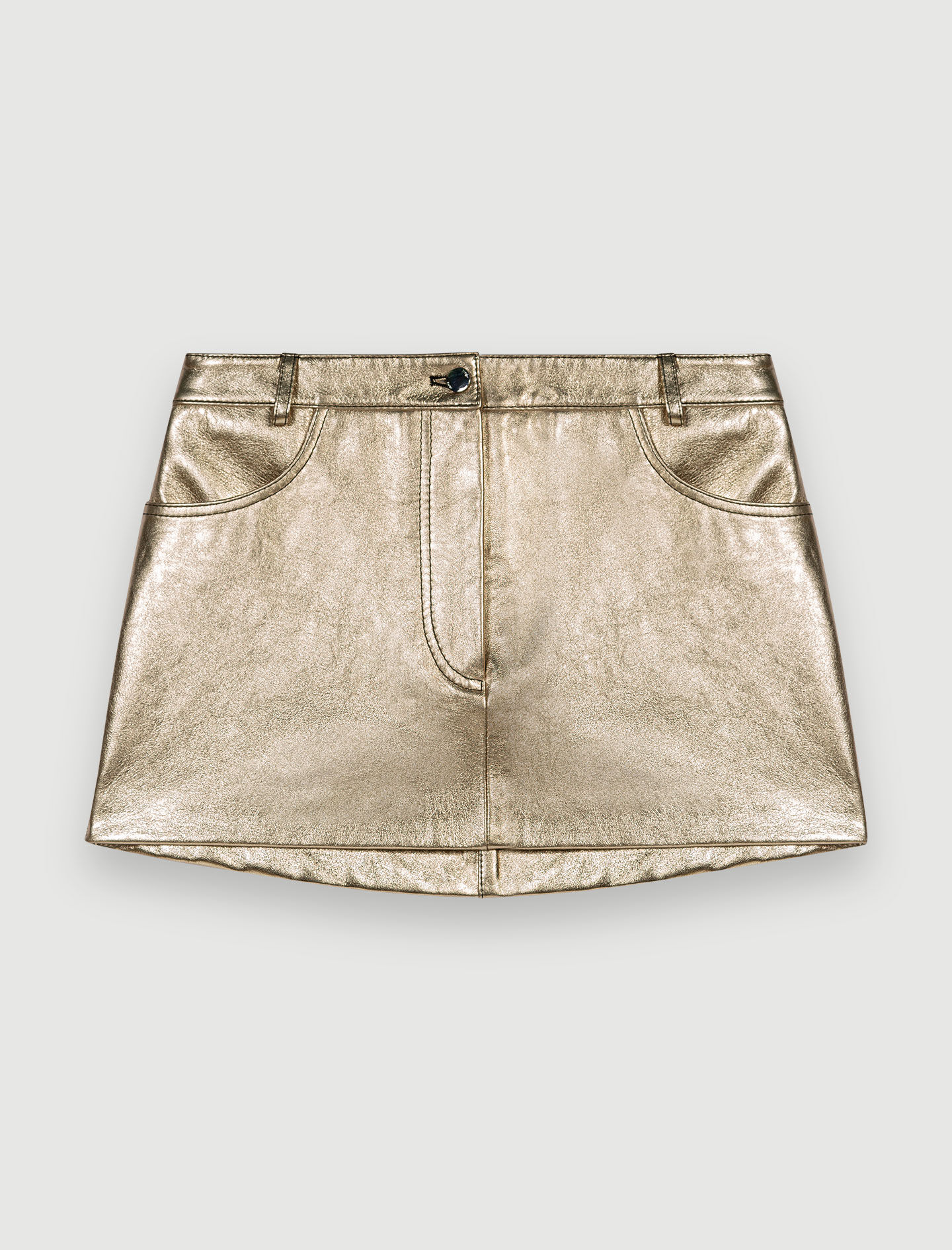 Metallic leren rok - Dore