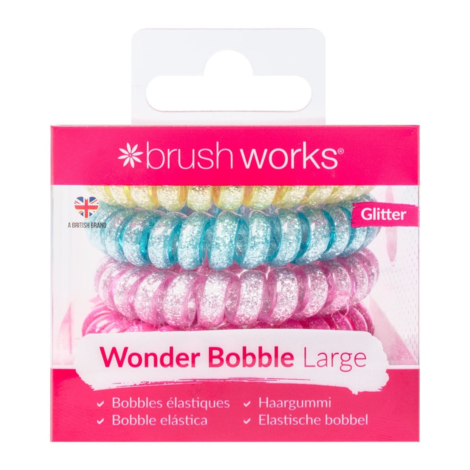Brushworks Pack de 5 élastiques à cheveux Glitter