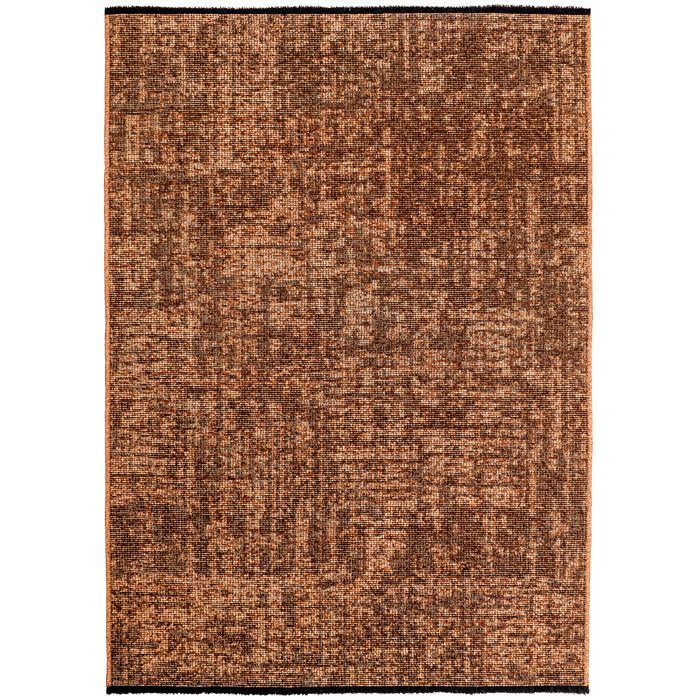 SIMPEX, Tapis Runner en Coton Chenille Terre cuite 80x250 cm  Lavable, Style Boho, Vintage Kelim, Pour Cuisine, Chambre & Couloir