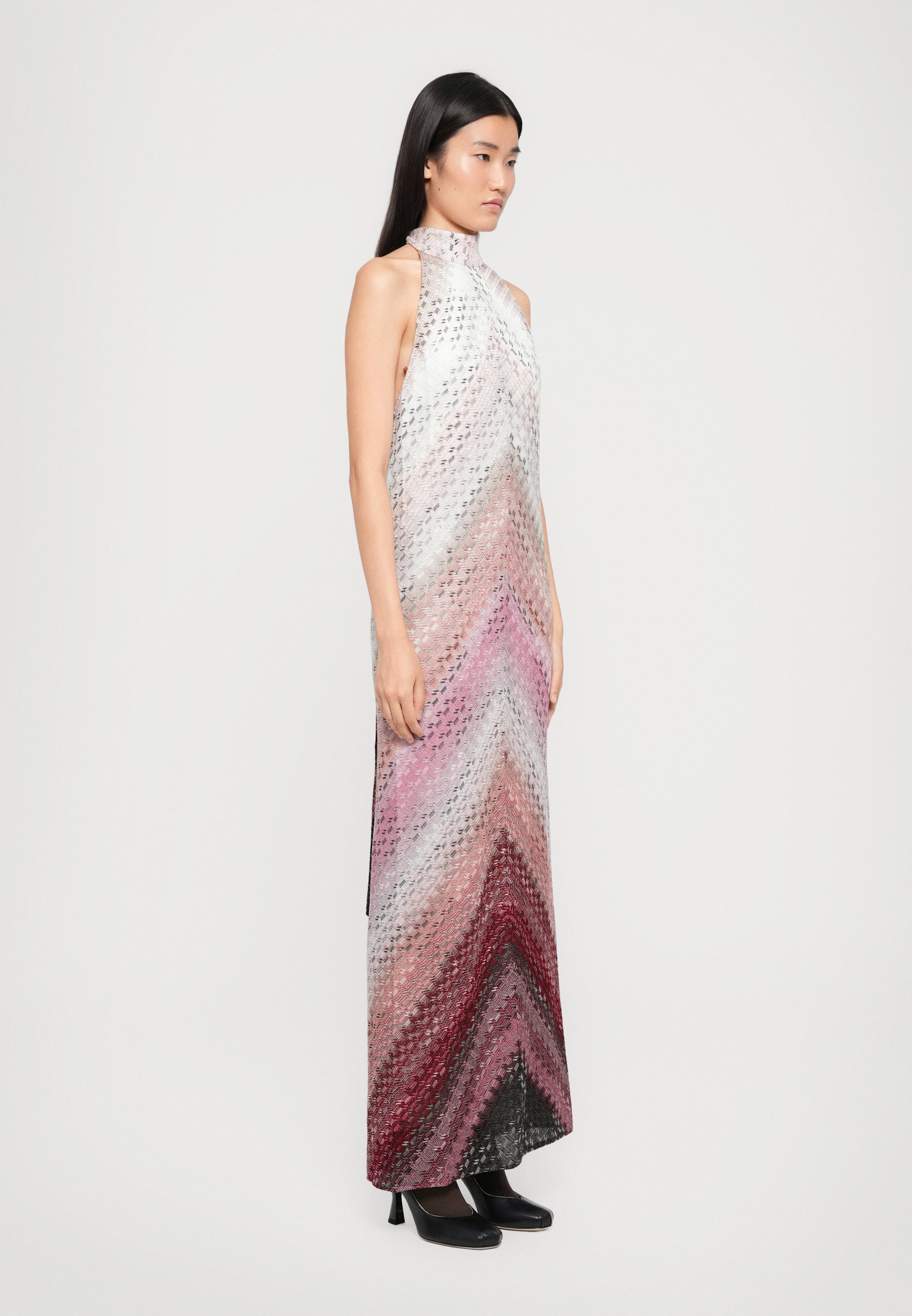 Missoni lange jurk - Maxi-jurk - roze tinten