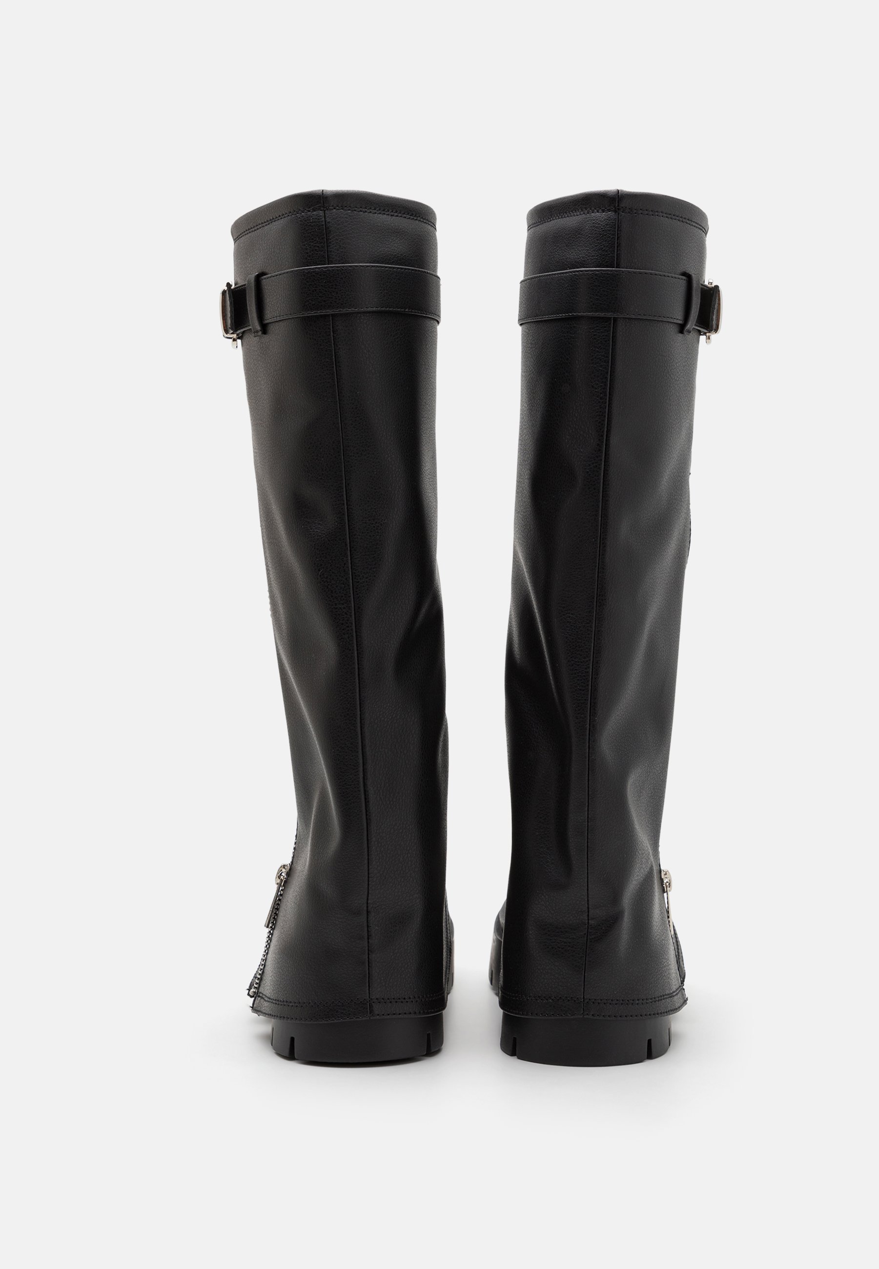 Even&Odd Wide Fit Plateau-Stiefel – schwarz