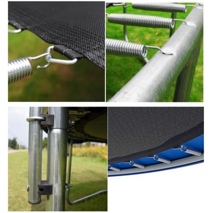Trampoline - TEENO - Ø305cm - Blauw - Buiten - Net en ladderbescherming
