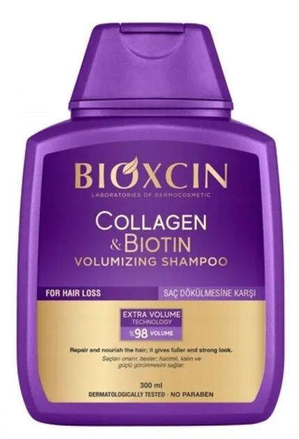 Bioxcin Collagen&Biotin Szampon dodający włosom objętości