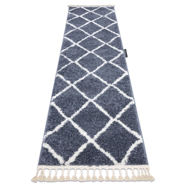 Dywan, Chodnik BERBER CROSS szary - do 60x200 cm