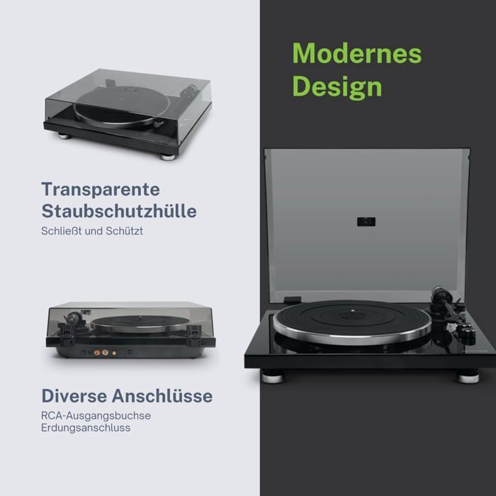Toca-discos - Muse - MT-109 BTO - Bluetooth - 33 e 45 RPM - Preto