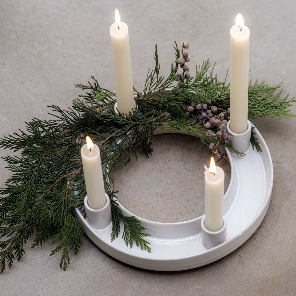 Adventný veniec Villeroy & Boch „Zimná žiara“ – 1 kus