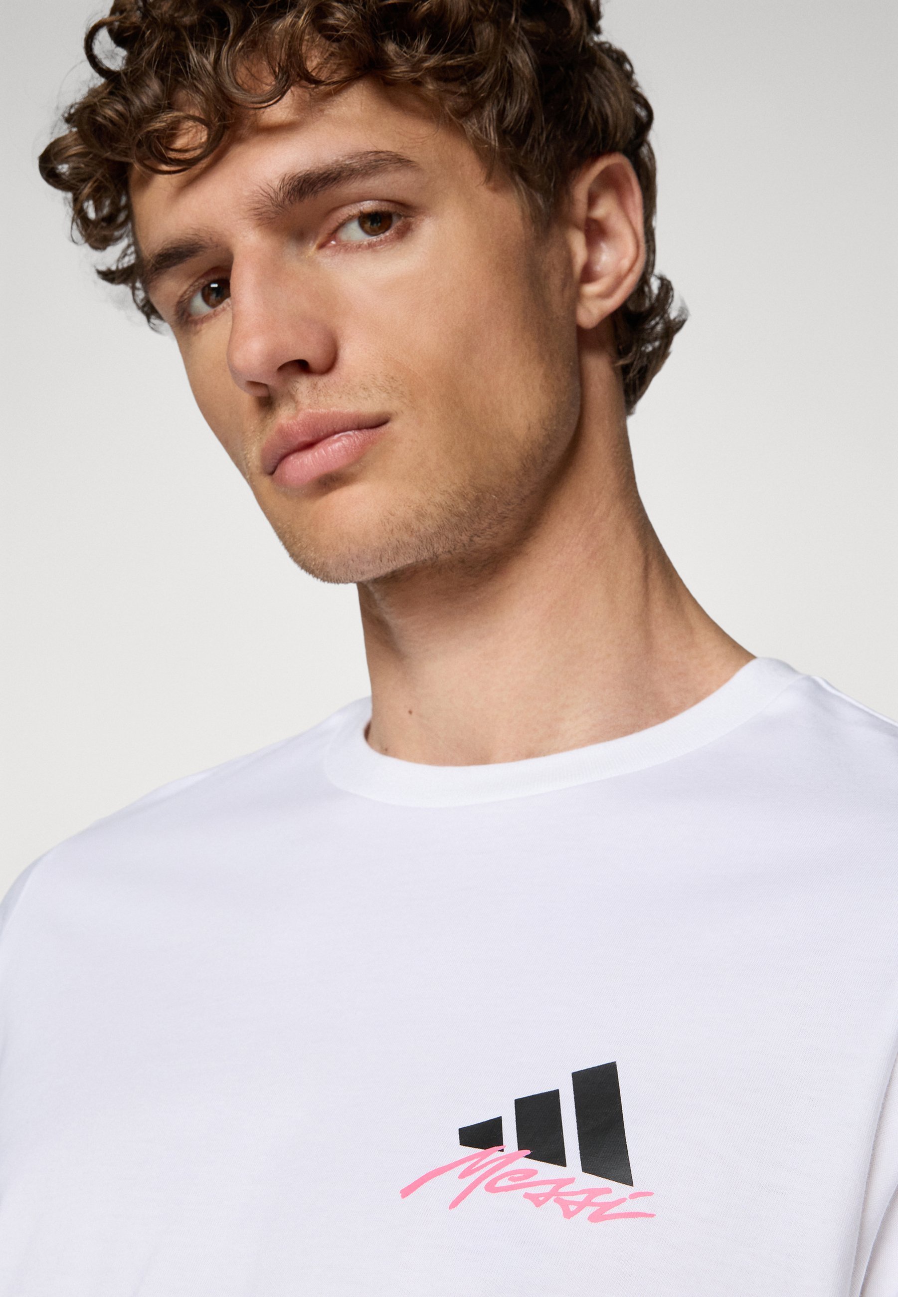 adidas Performance MESSI ICON GRAPHIC T-SHIRT - T-shirt met print - wit