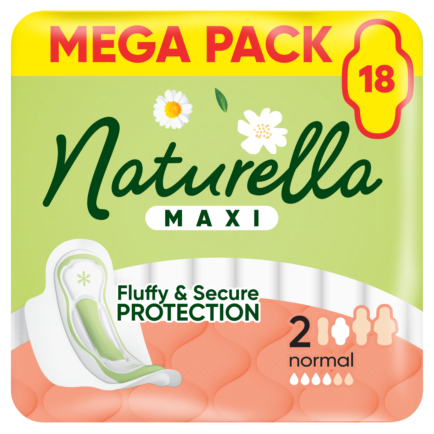 Hygienické vložky Naturella 18 ks Classic Normal Camomile