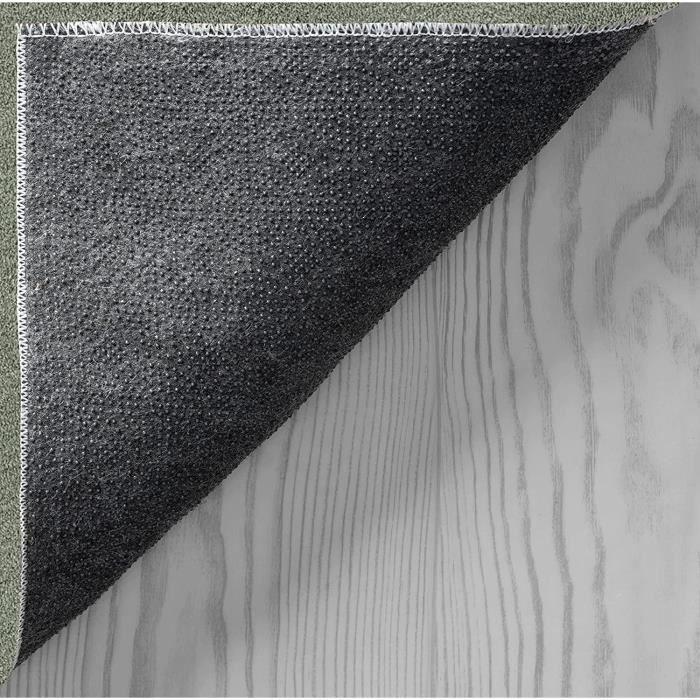 Tapis Moelleux - THE CARPET - Relax - Antidérapant - Lavable - Vert 140x200 cm