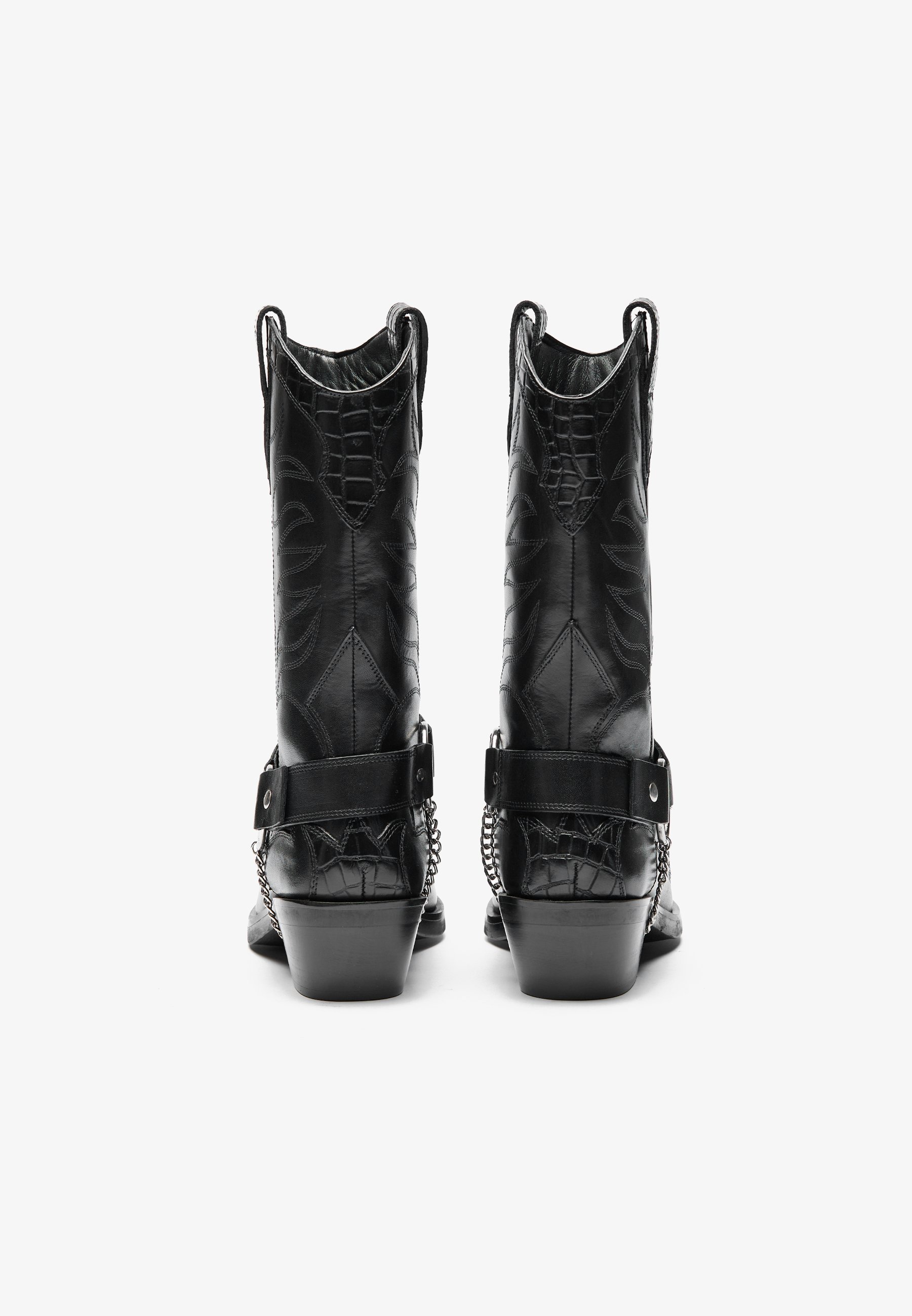 YOURTURN UNISEX - Cowboy-/motorlaarzen - zwart