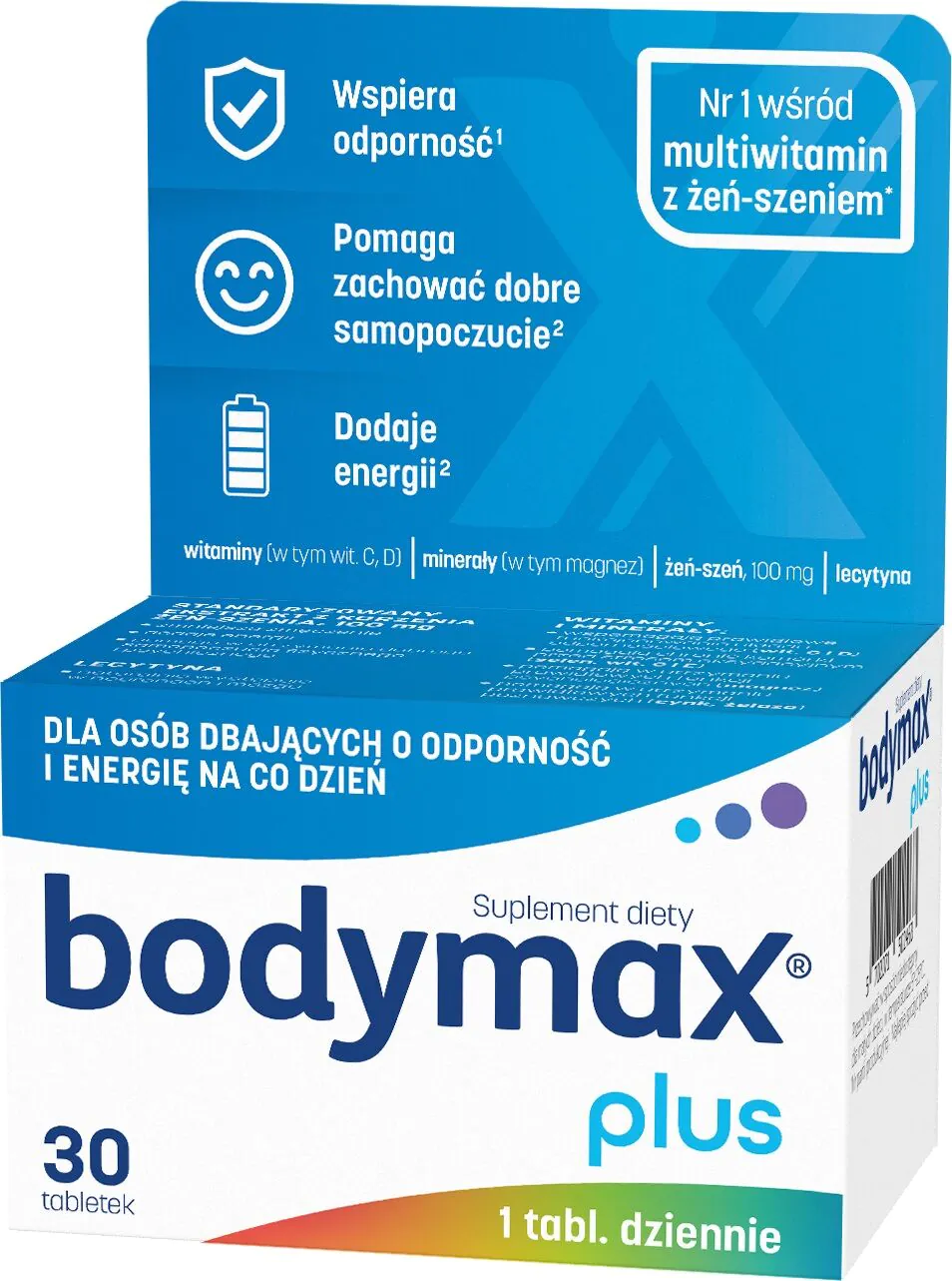 Bodymax Plus, Zestaw witamin i minerałów, Tabletki