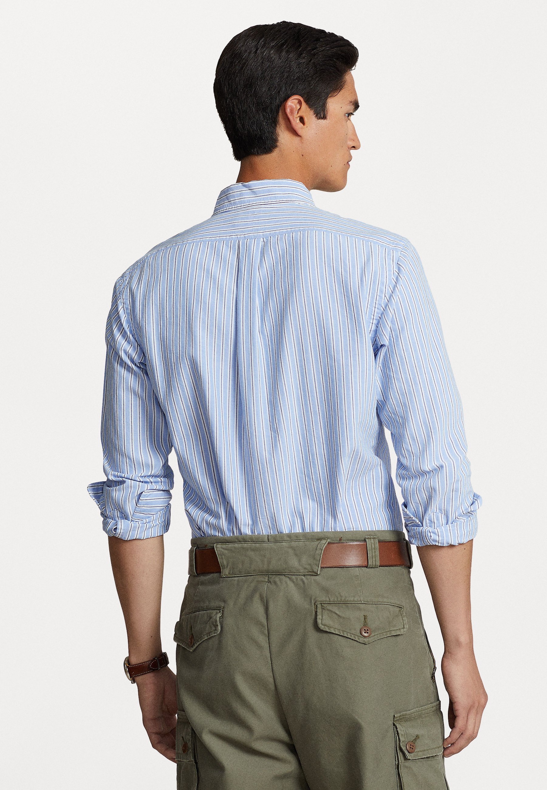 Camicia Oxford a righe su misura Polo Ralph Lauren - Camicia - blu/bianca
