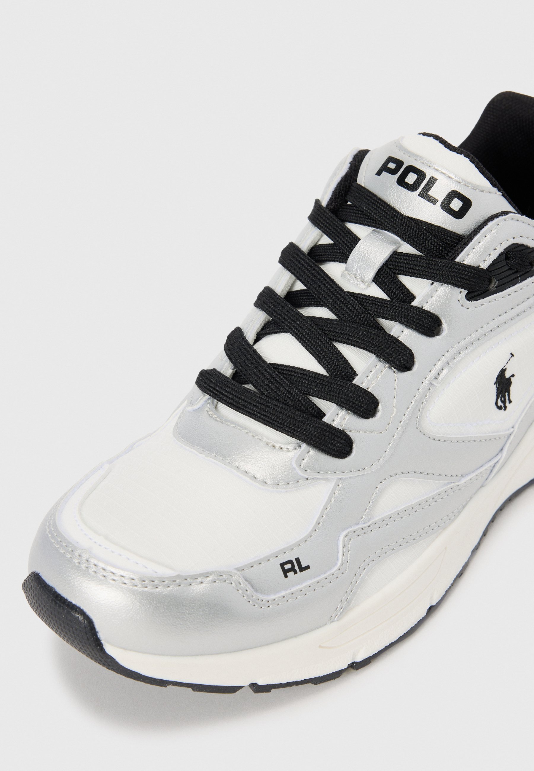 Polo Ralph Lauren TRACKSTER 275 UNISEX - Sneakers - wit/zilverkleurig