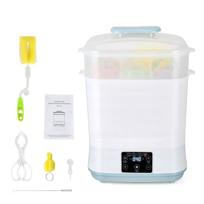 Sterilizzatore a vapore per biberon e accessori per l'alimentazione dei neonati