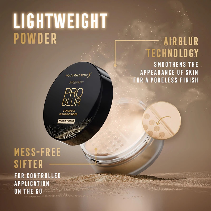 „Max Factor Pro Blur“ fiksuojamoji pudra