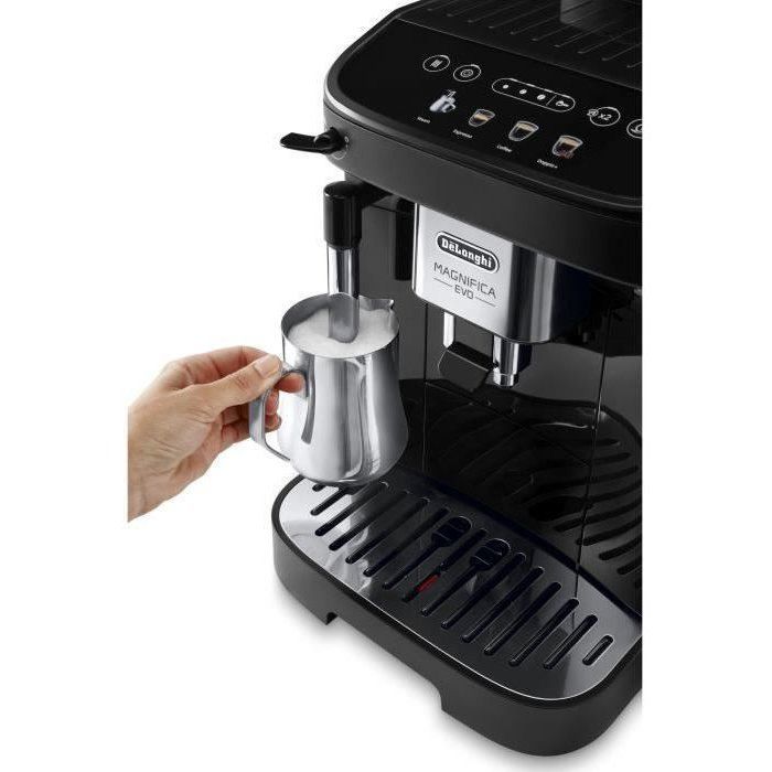 De'Longhi Magnifica Evo ECAM290.22.B – Automatic espresso machine with grinder, 4 recipes, Black + 6 accessory pack included