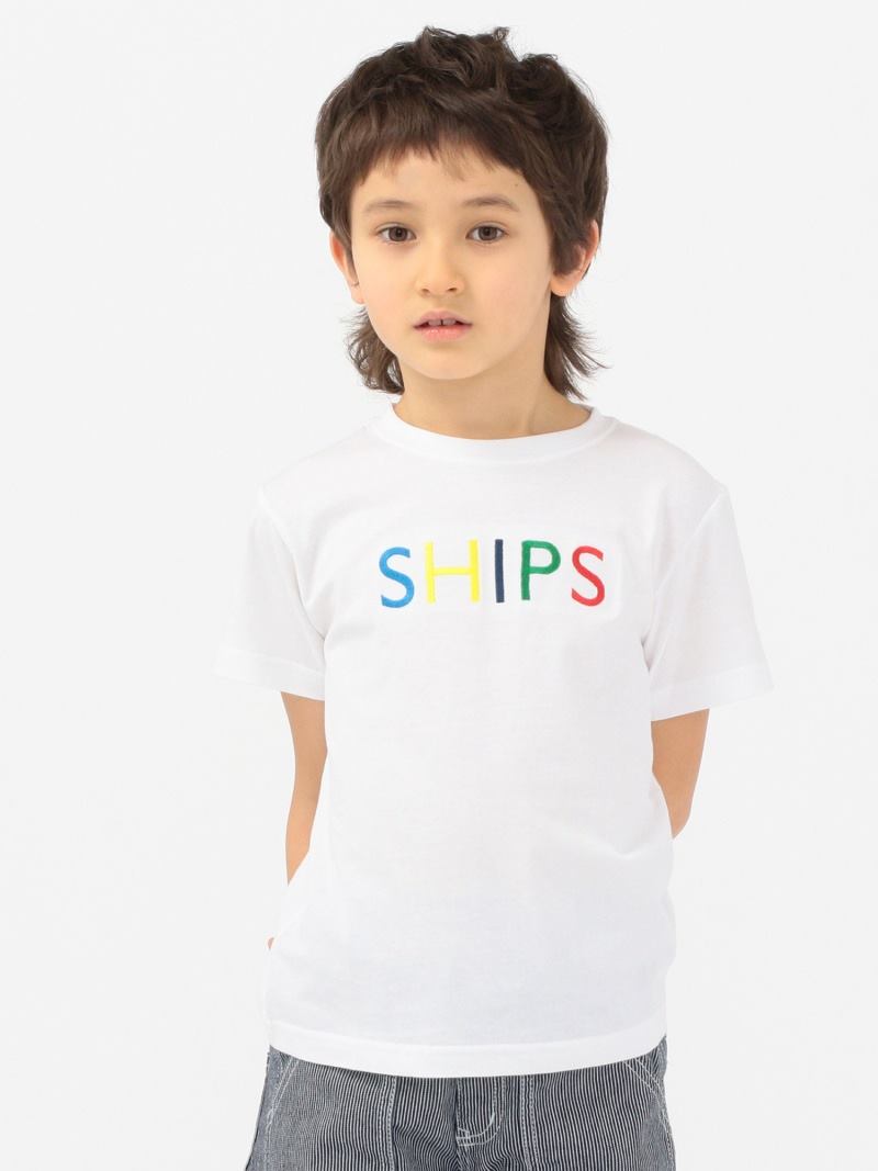 SHIPS KIDS : <Tenues assorties pour toute la famille> T-shirt avec logo SHIPS (100-160 cm)