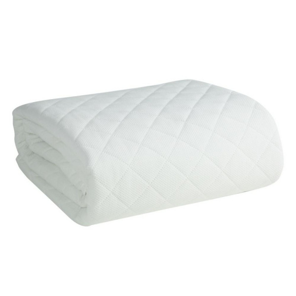 Narzuta 170x210 Milo biała romby geometria welurowa