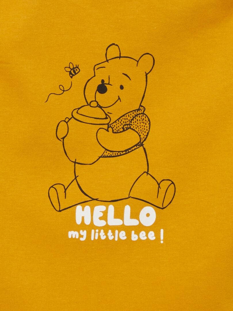 Conjunto de 2 camisetas de malha - AMARELA