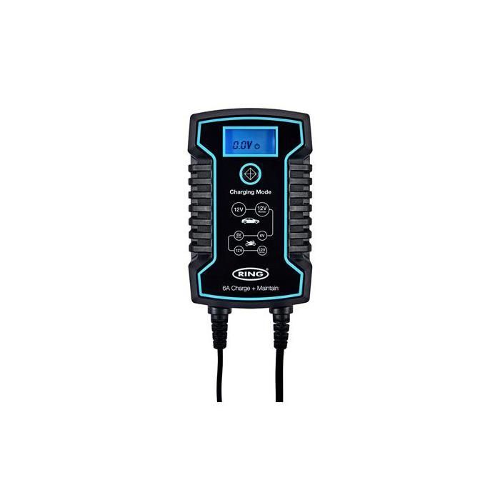 CARGADOR DE BATERÍA INTELIGENTE + MANTENIMIENTO DE CARGA DE ANILLO DE 6A 6/12V