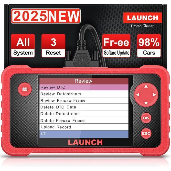 LAUNCH CRP123 V2.0 Plus 2026 EOBD/OBDII Car Diagnostic Tool, Complete System Car Diagnostics
