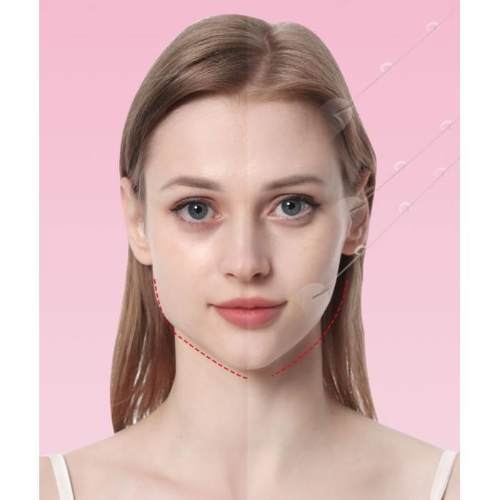 180 tiras invisibles para el cuello y el rostro - Para piel flácida, papada, línea de la mandíbula y arrugas alrededor de los ojos
