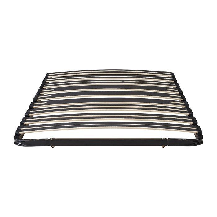 Lattenbodem 90 x 190 cm - 15 latten - 3 zones met versterkte lendensteun - Zonder poten - Zwart - CERRISI by YSMÉE