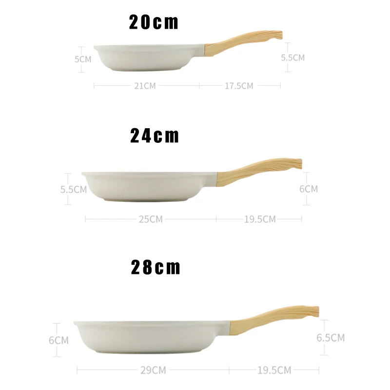 Poêle à frire durable, wok, casserole antiadhésive en céramique, compatible induction et gaz, ustensiles de cuisine universels, poêle à steak, casserole antiadhésive