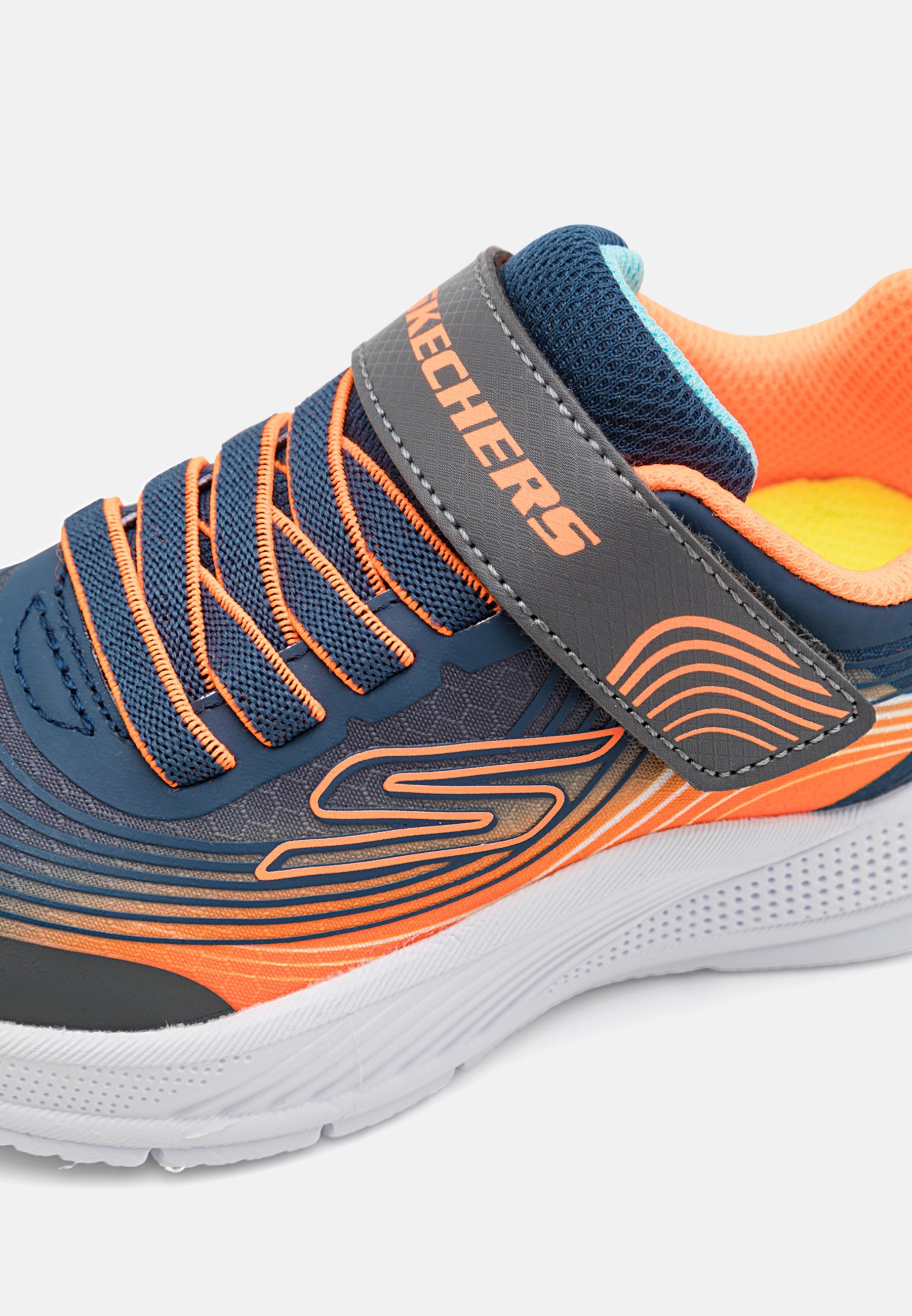 Skechers MICROSPEC ADVANCE - Sneakers - marineblauw/oranje/antraciet