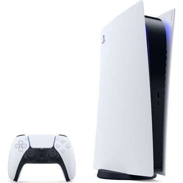 SONY Console PS5 Blanche Digital Edition 825 Go (2020) - Reconditionné - Très bon état