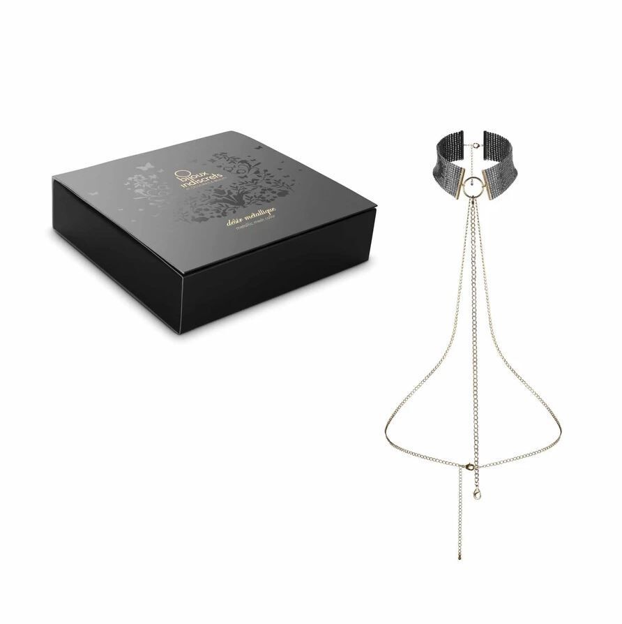 Bijoux Indiscrets Desir Metallique - Metallic mesh svart krage