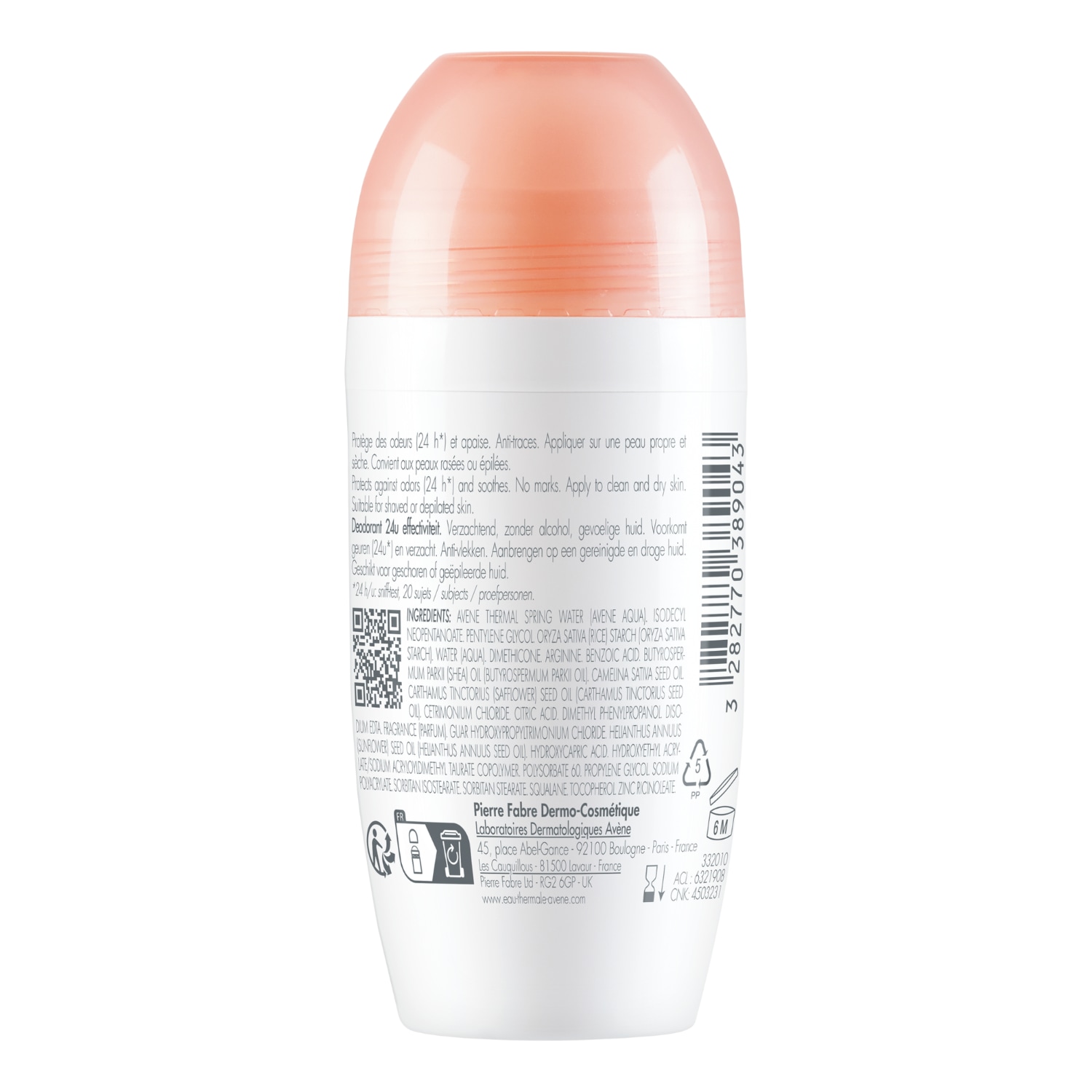 Avène Deodorant 24Hr Deodorant - 50 ml