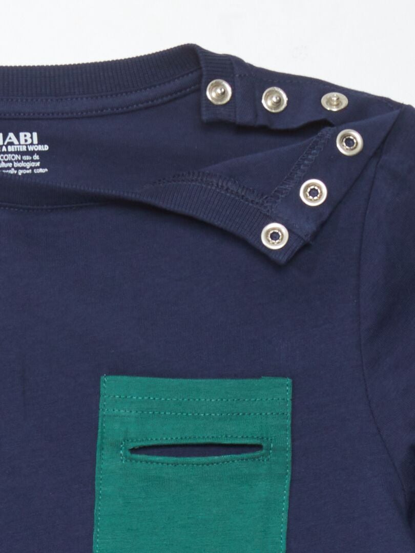 Camiseta de punto - So Easy - azul y negro
