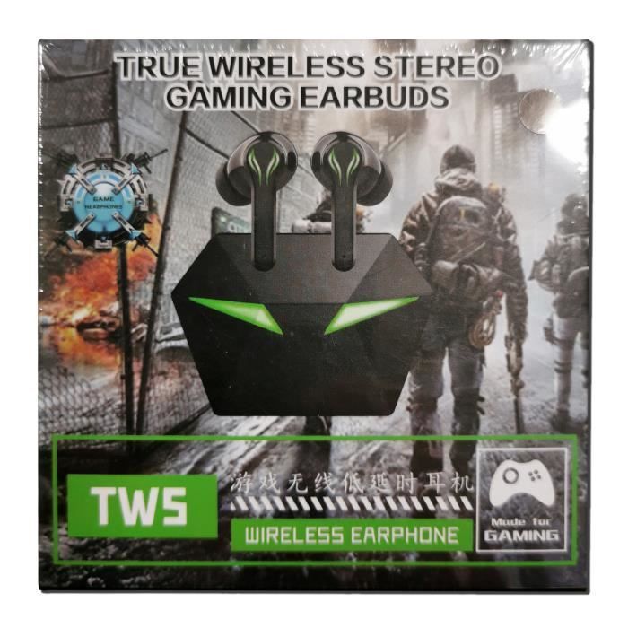 Auriculares inalámbricos Bluetooth para juegos (TWS) - Negros - Yuan Yuan -