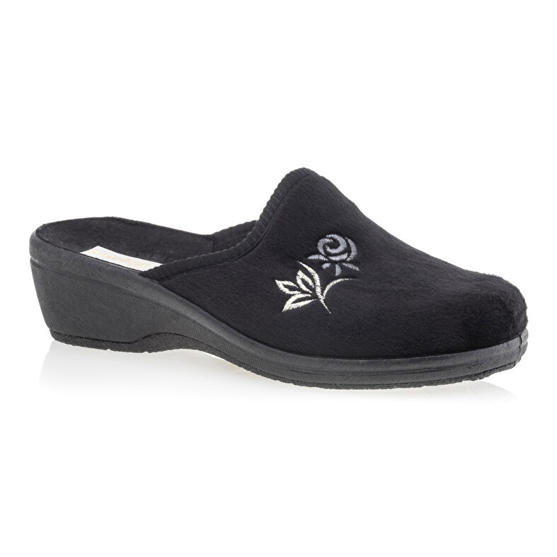 Pantuflas negras para mujer