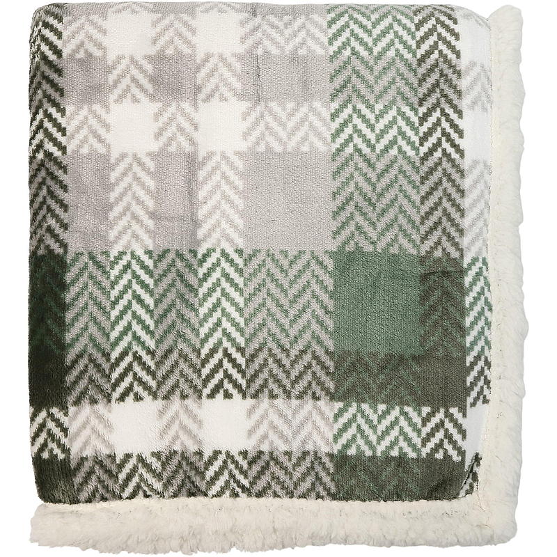 Hjem Sherpa-teppe 130x160 cm grønt