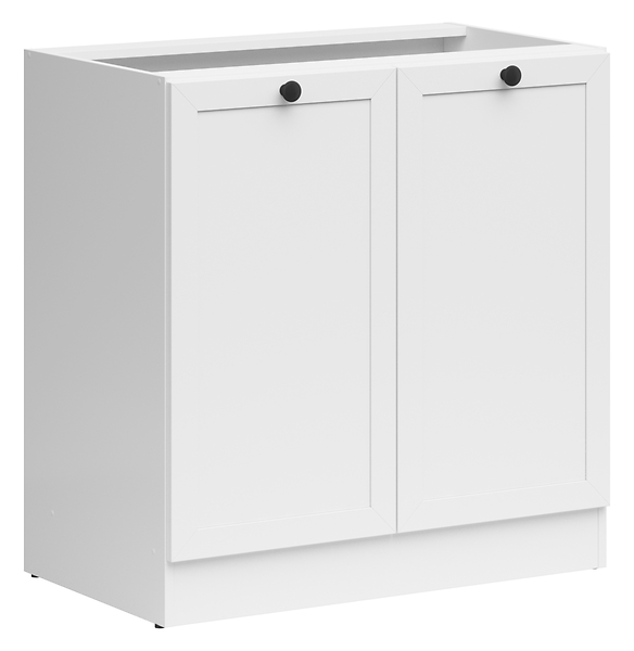 Szafka kuchenna dolna  Junona Line 80 cm dwudrzwiowa biała