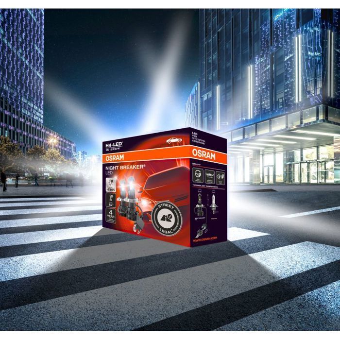 bombillas LEDriving NIGHT BREAKER para faros de coche - Osram - LED - H4 brillante