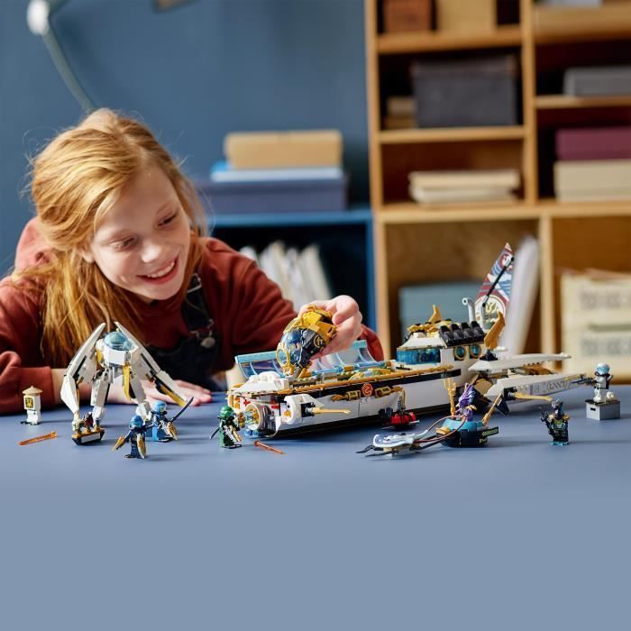 LEGO® 71756 NINJAGO® Hydro Bounty – Submarine with Kai and Nya Minifigures, Ninja Toy for Children Ages 9 and Up