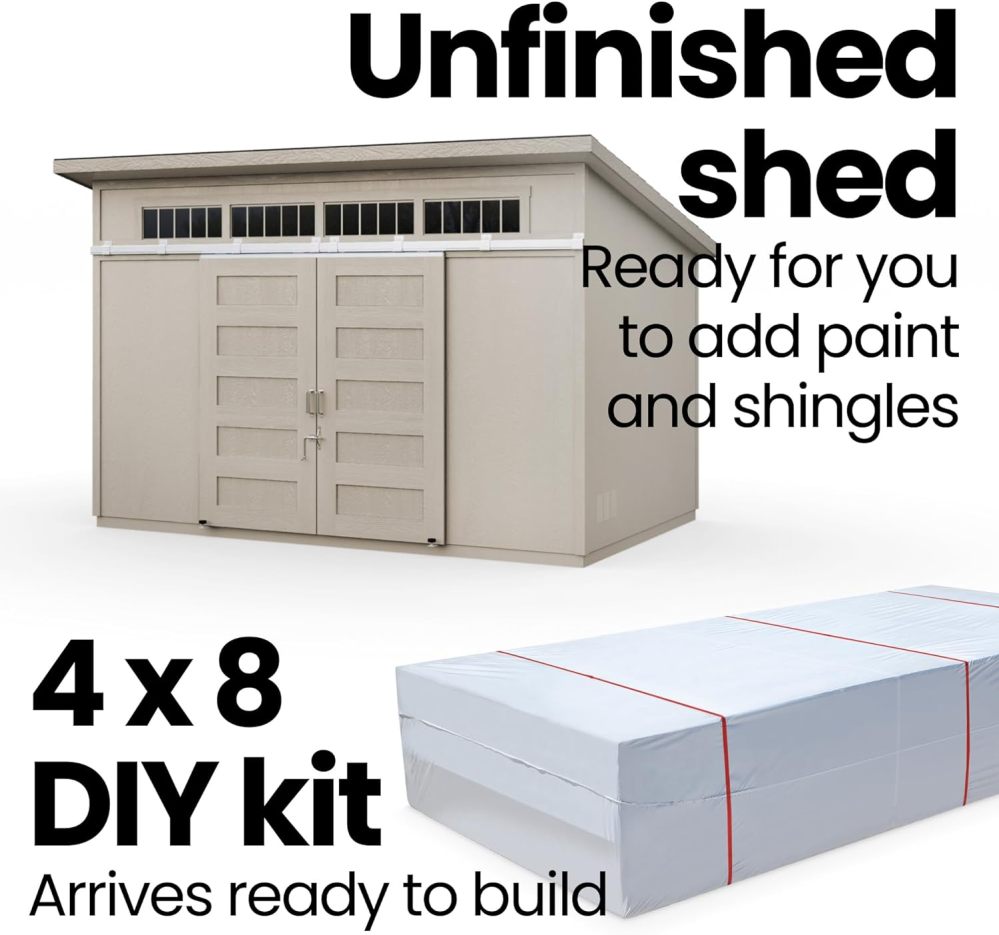 Handy Home Products Palisade 12x8 DIY-puinen varastovaja (lattialla)