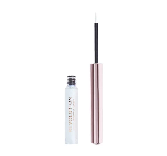 Makeup Revolution Festive Allure błyszczący eyeliner do powiek Holo White 2,4ml