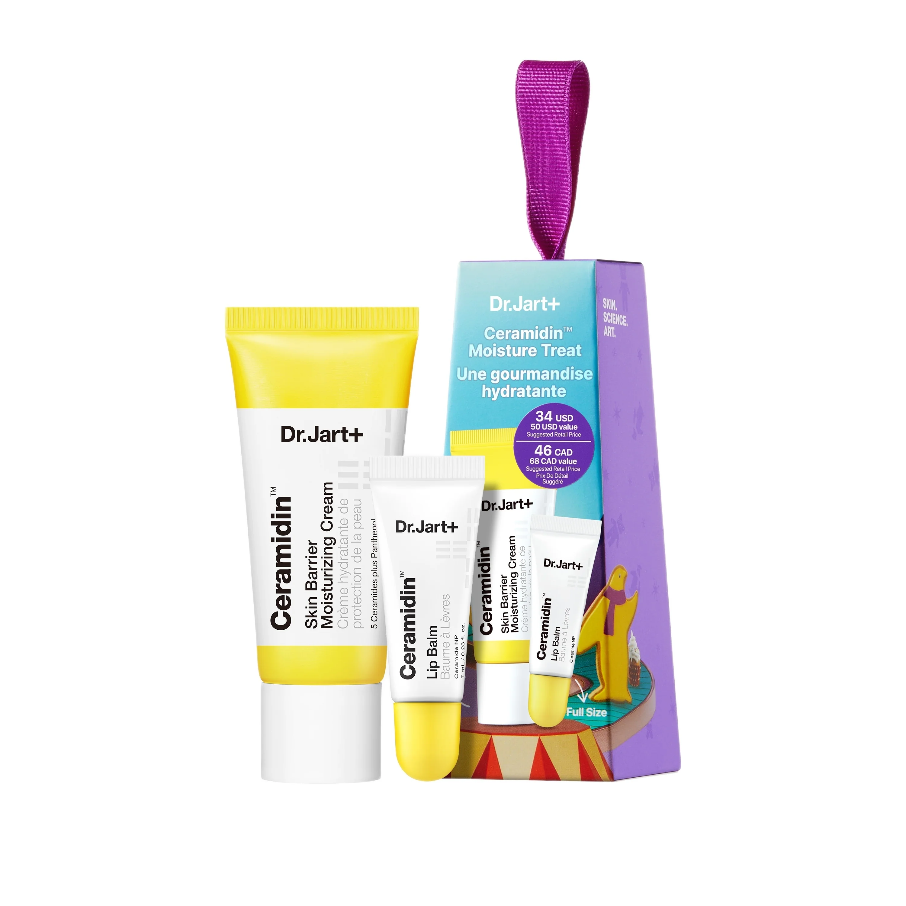 Ceramidin™ Ceramidin™ Moisture Treat - Cofanetto Nutriente, Crema viso giorno nutriente, Balsamo Labbra