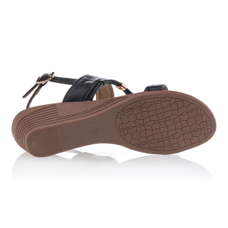 Sorte sandaler / sko med åben tå til kvinder