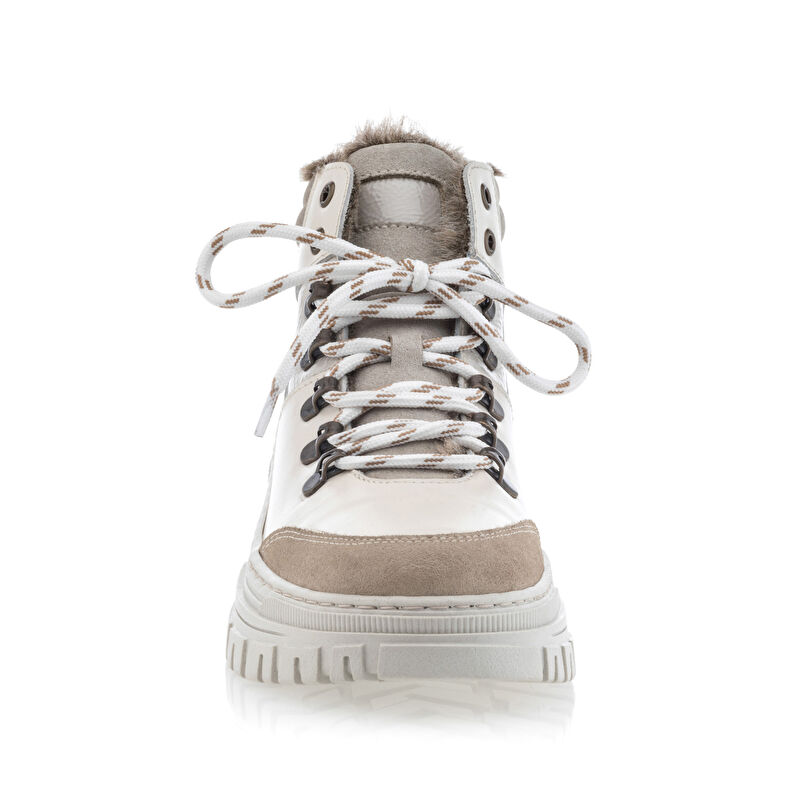 Beige Damenstiefel / Stiefeletten