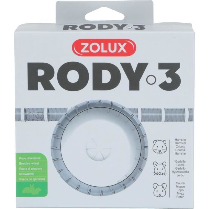 Ruota per esercizi silenziosa adatta alle gabbie Rody3 - ZOLUX - Rodylounge - Per piccoli roditori - Bianca