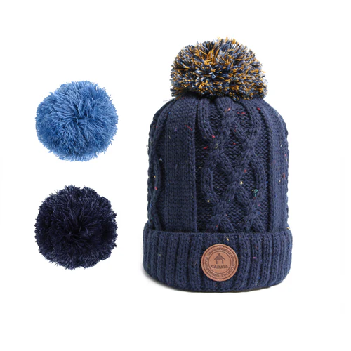 Cabaia Navy Apple Juice Bonnet - Navy Blue Baby